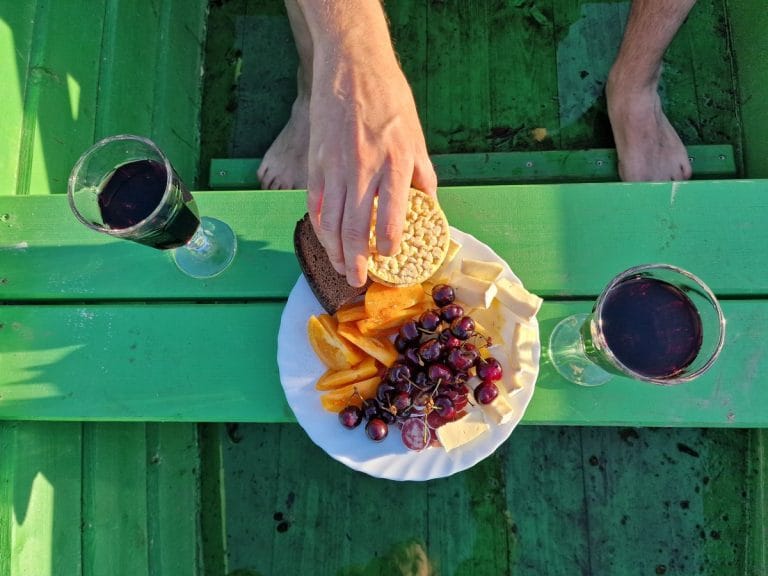 Pusryčiai Arjola valtyje