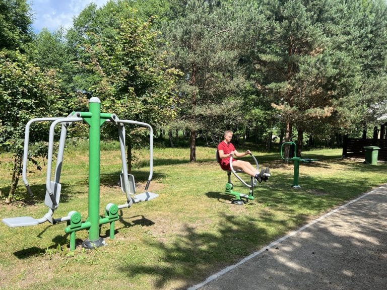 Lauko treniruokliai Kaltanėnų parke
